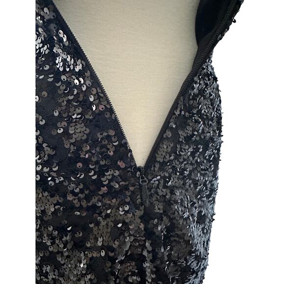 Rebecca Vallance Diana sequined mesh-trimmed gown US 6 - Picture 13 of 14